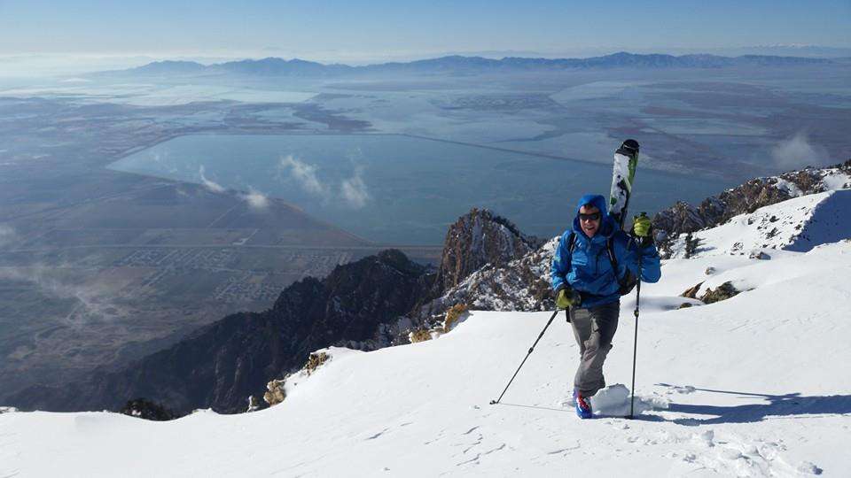 Mark Hammond skiing Willard Peak. (Photo: Mark Hammond)