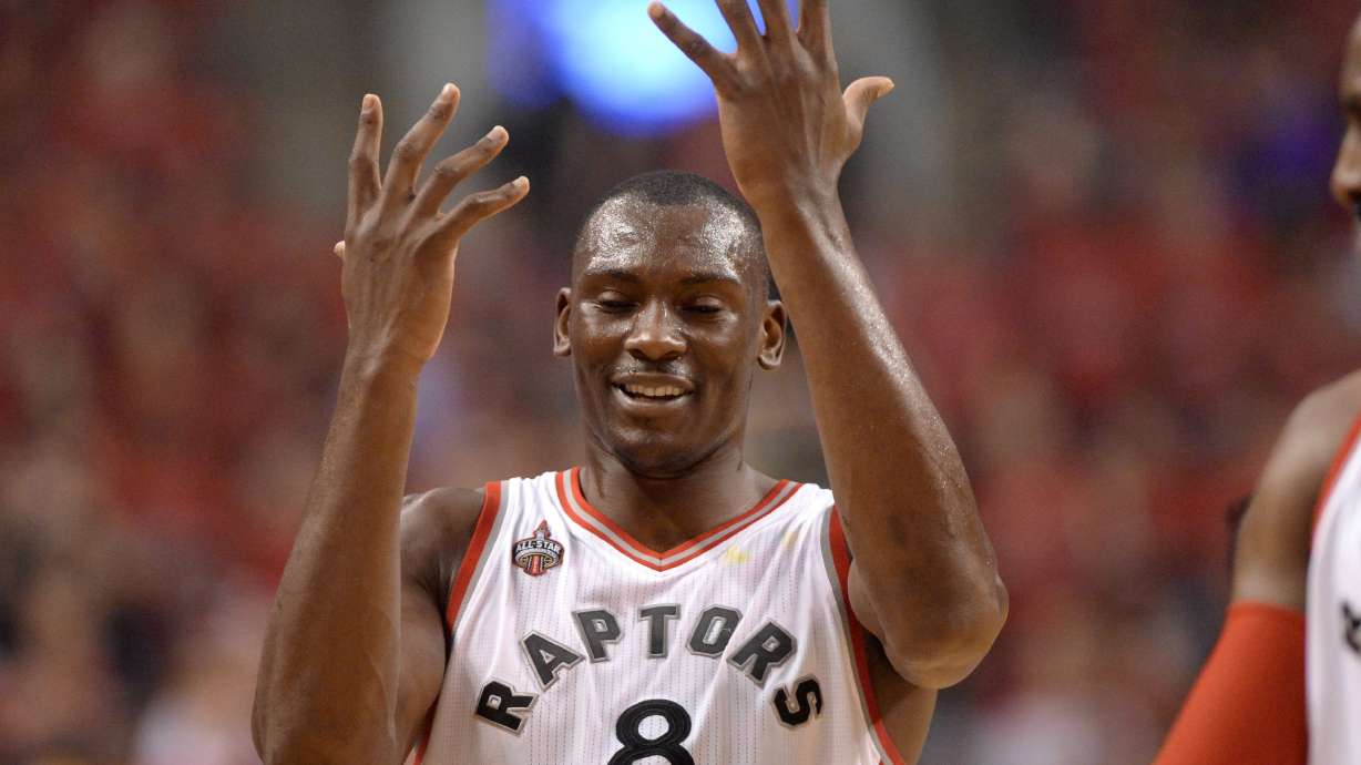 Raptors' Biyombo faces Game 7 suspension after flagrant foul