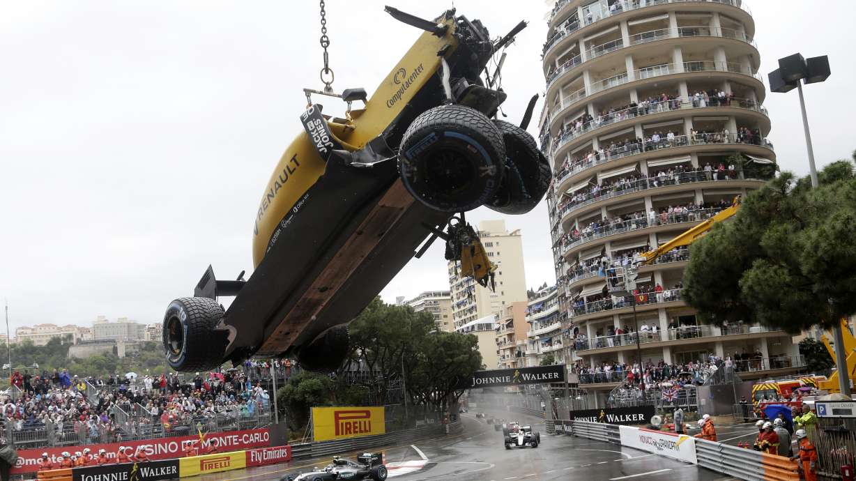 Jubilant Hamilton celebrates after rain-soaked Monaco GP win