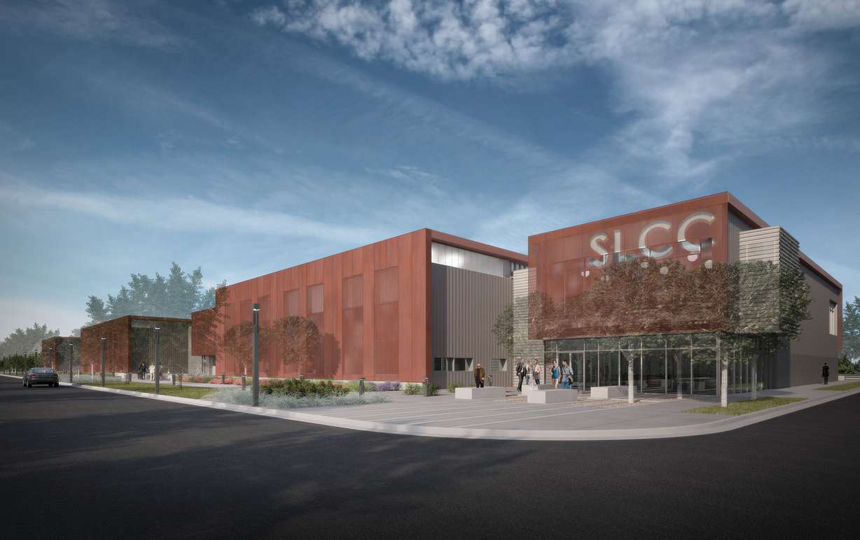 An artist's rendering of Salt Lake Community College's new Westpointe Career and Technical Education Center in Salt Lake City. Construction on the new facility was scheduled to begin with a ceremonial groundbreaking on Wednesday, June 1, 2016. (Photo: Salt Lake Community College)