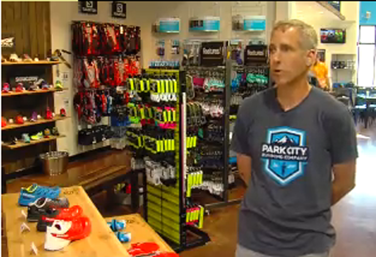 Canice Harte, owner of Park City Running Company. Photo: KSL-TV