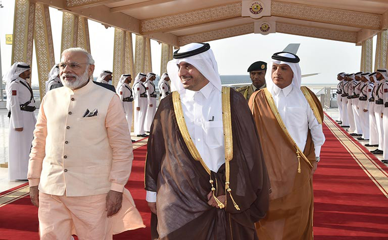 Indian PM visits Qatar to talk gas supply, workers' rights