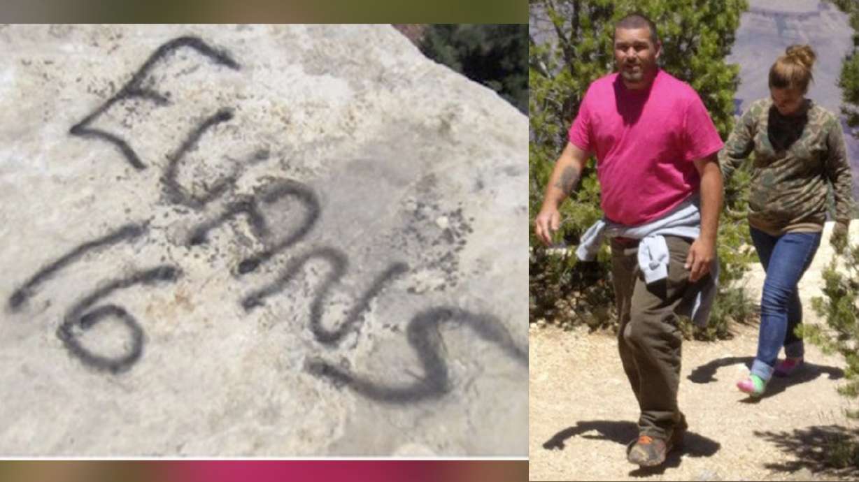 Grand Canyon officials seek duo who vandalized rocks