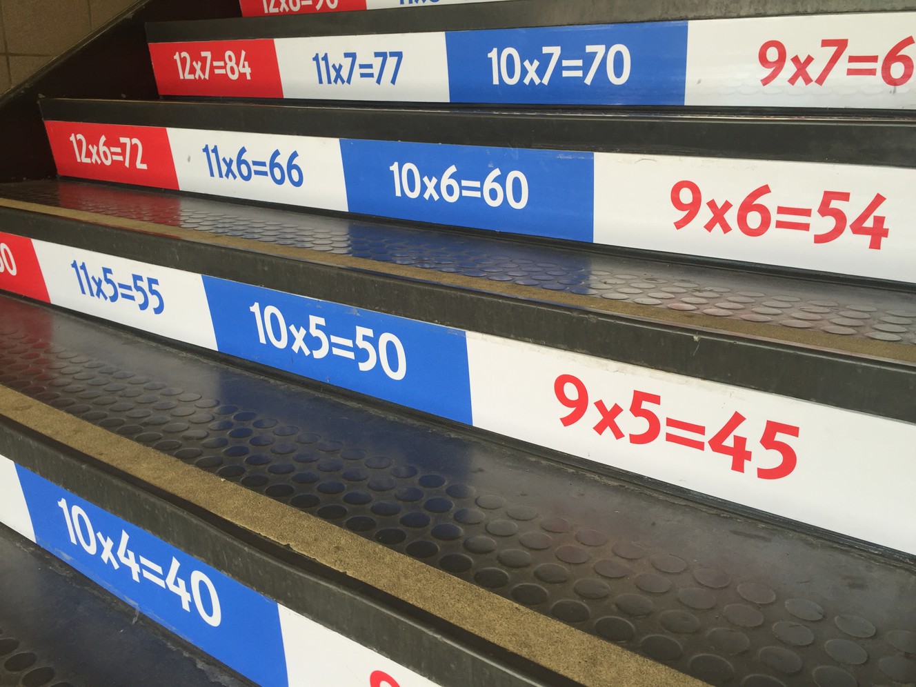 Math stairs are seen at Daybreak Elementary in South Jordan on Tuesday, June 7, 2016. (Photo: Alex Cabrero, KSL-TV)