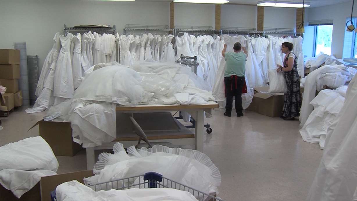 Anonymous donor drops off 1K wedding dresses to Deseret Industries