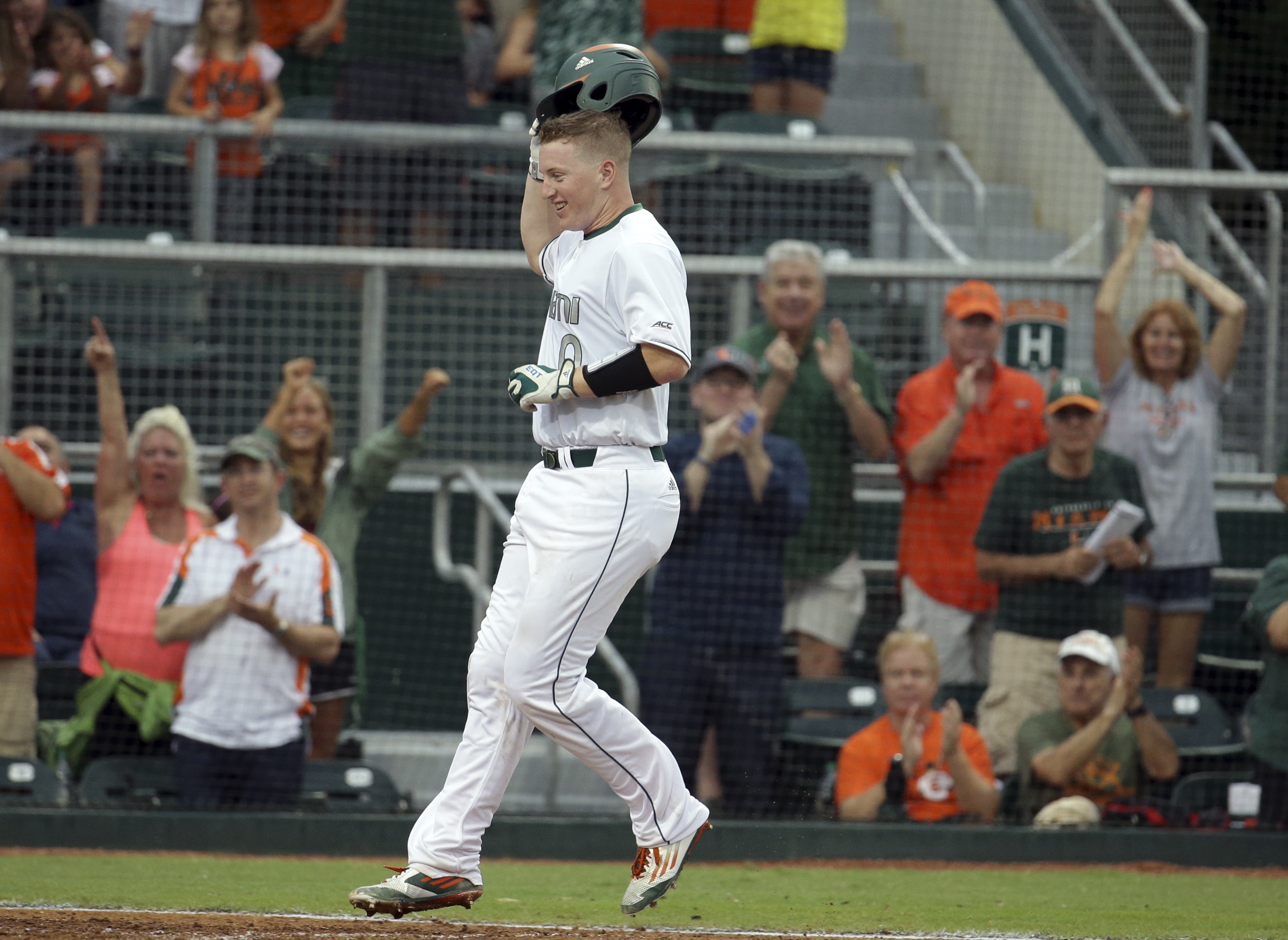 Ruiz, Collins homer as Miami beats BC 12-7 in super regional