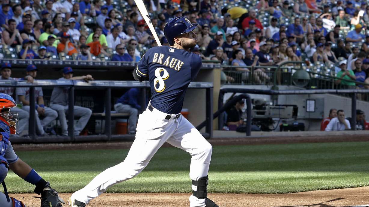 Braun, Peralta homer for slugging Brewers in 7-4 win vs Mets