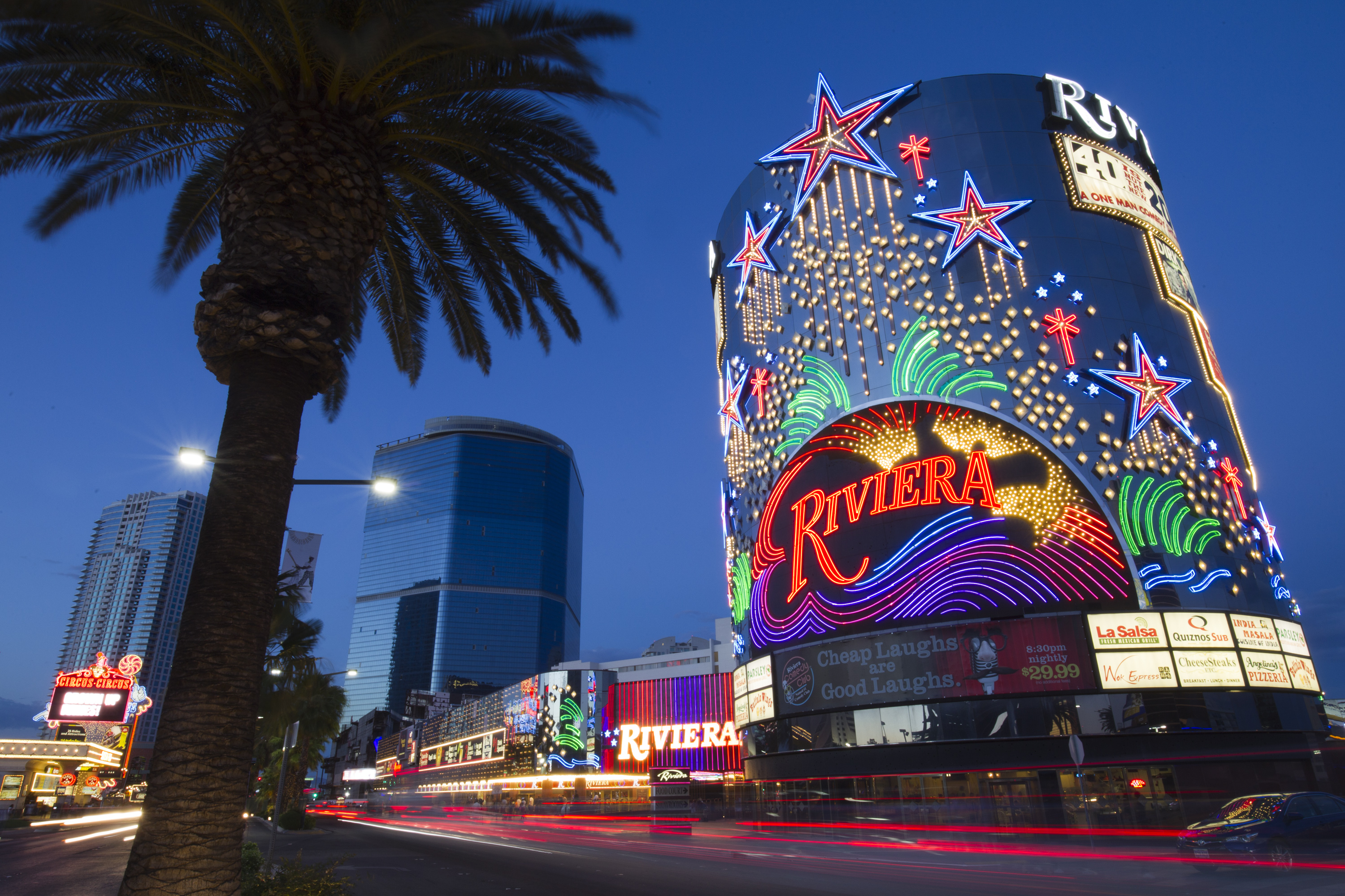 The Latest: Implosion levels tower of Vegas' Riviera casino