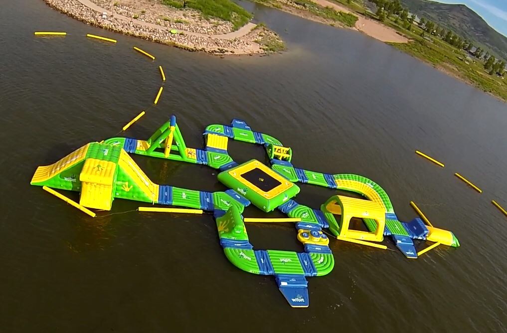 Jordanelle launches 1st open-water floating park in Utah
