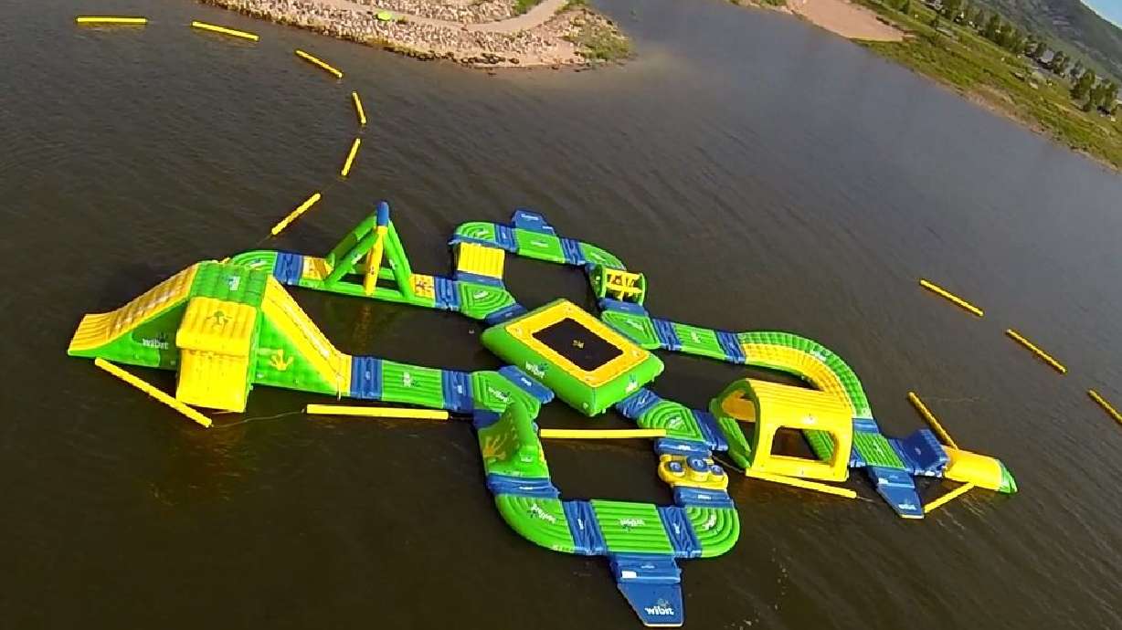 Jordanelle launches 1st open-water floating park in Utah