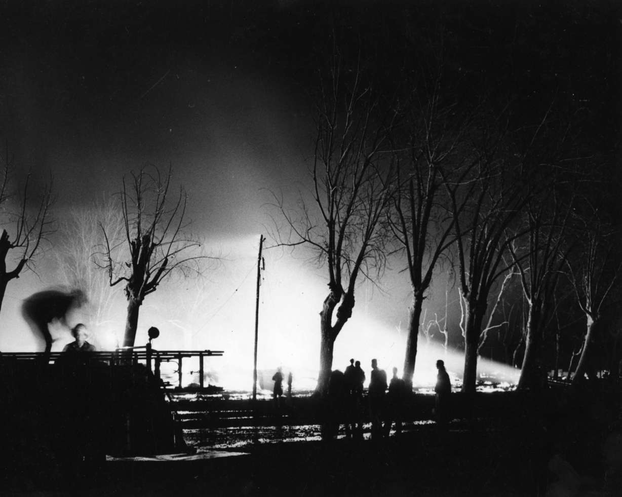 1953 Fire at Lagoon in Farmington, Utah. (Photo: Deseret News Archives)