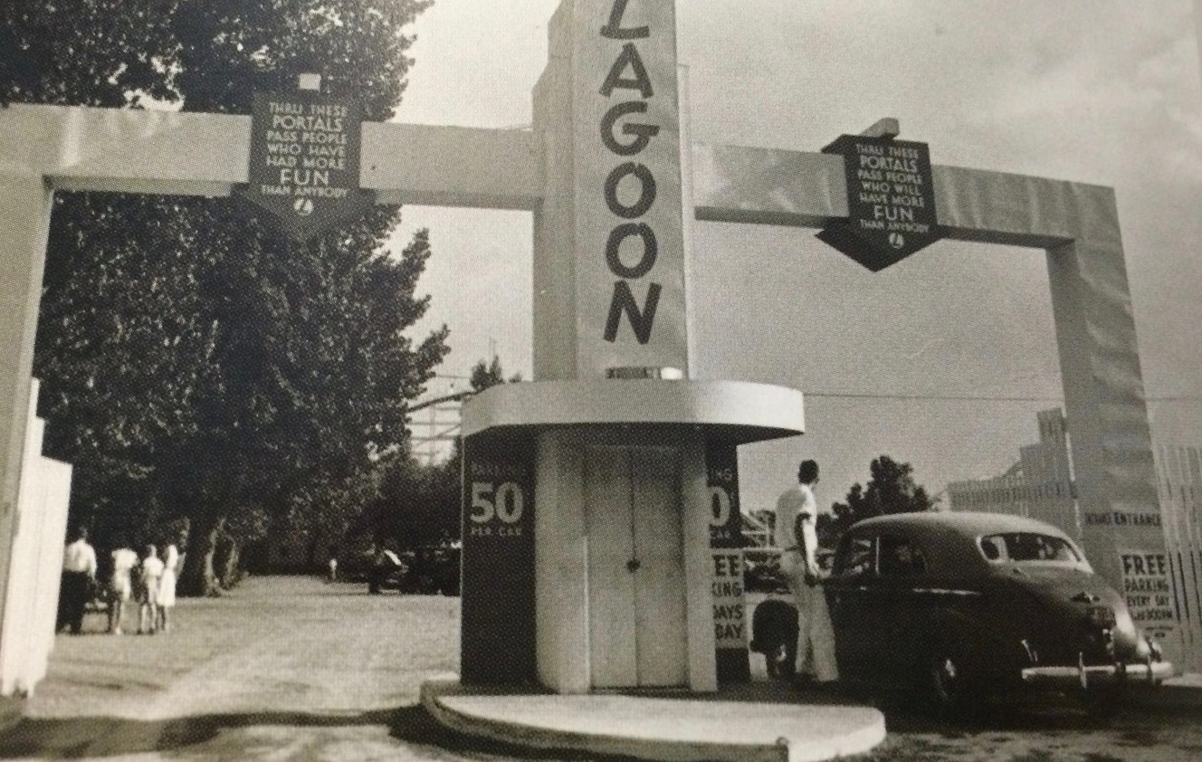 A remodeled front entrance of Lagoon in 1947. (Photo: Courtesy of Lagoon)