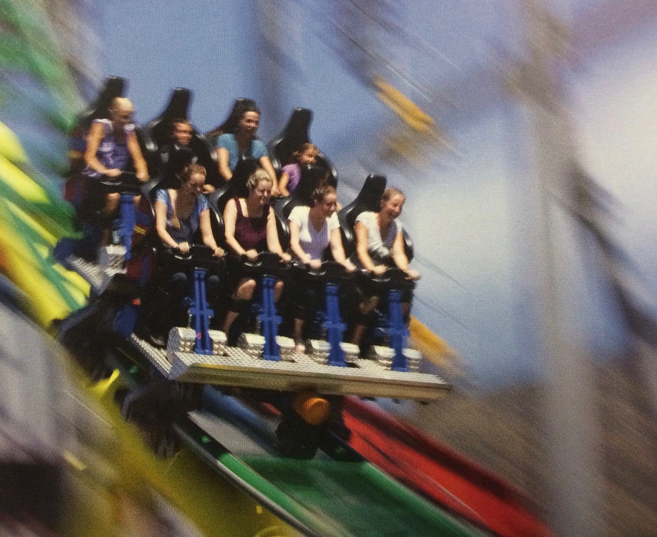 People riding "Wicked" roller coaster that opened in 2007. (Photo: Courtesy of Lagoon)