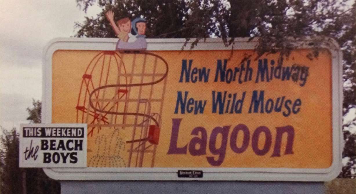 A billboard in the 1960s that also notes an upcoming appearance for The Beach Boys. (Photo: Courtesy of Lagoon)