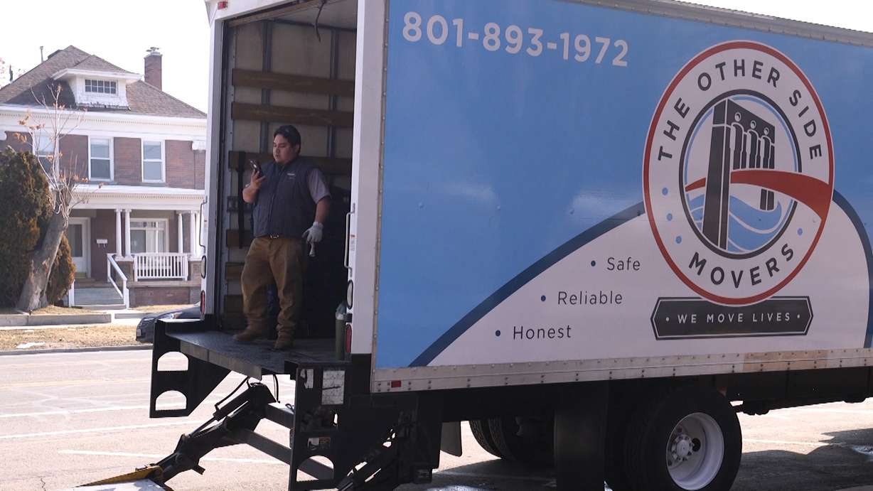 The Other Side Movers is just one of the vocational training opportunities at The Other Side Academy – a program for people struggling with drug addiction, ongoing criminal activity, or homelessness. (Photo: KSL TV)