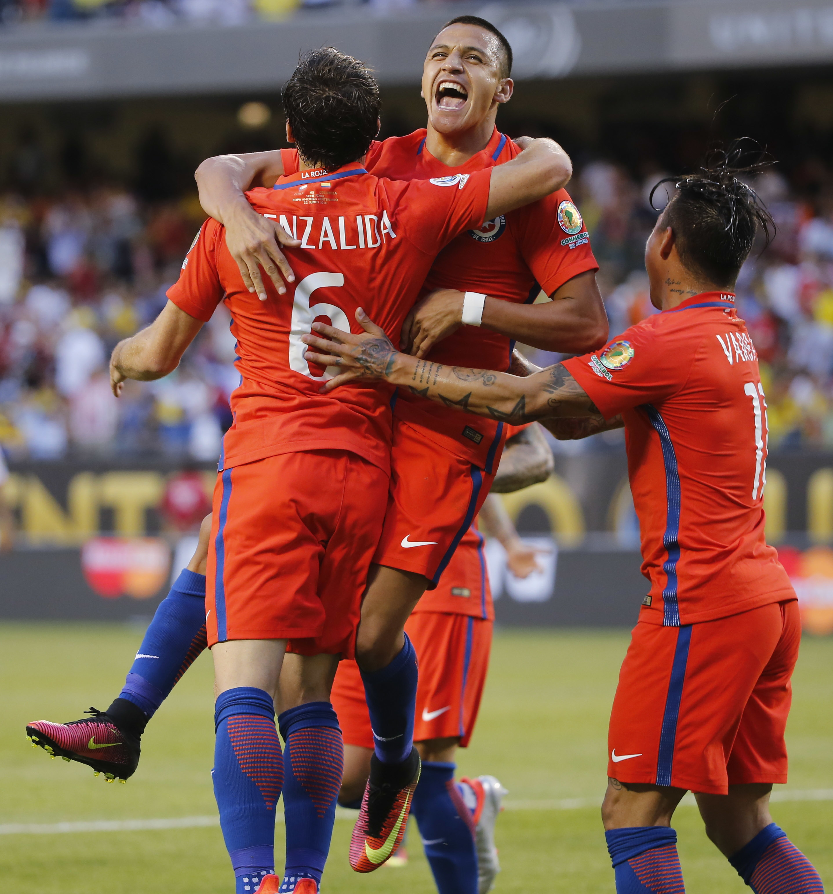 Chile beats Colombia 2-0 to return to Copa America final