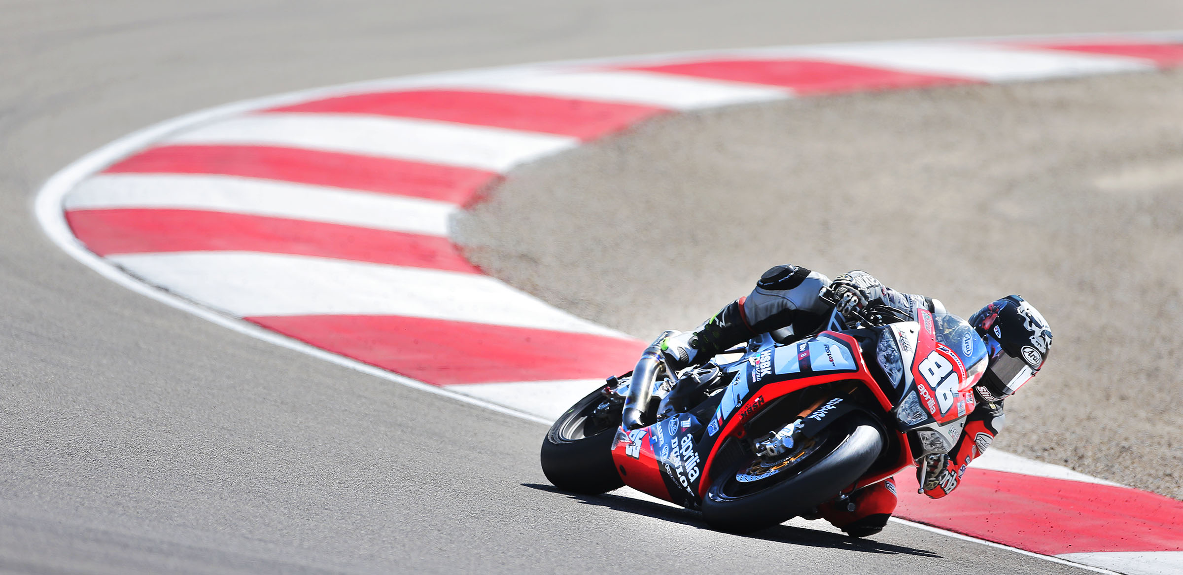 Sheridan Morais leans into a turn as racers compete Sunday, June 28, 2015, in the MotoAmerica 1000 race 2 Superbike challenge at Miller Motorsports Park in Tooele. (Photo: Scott G Winterton, Deseret News)
