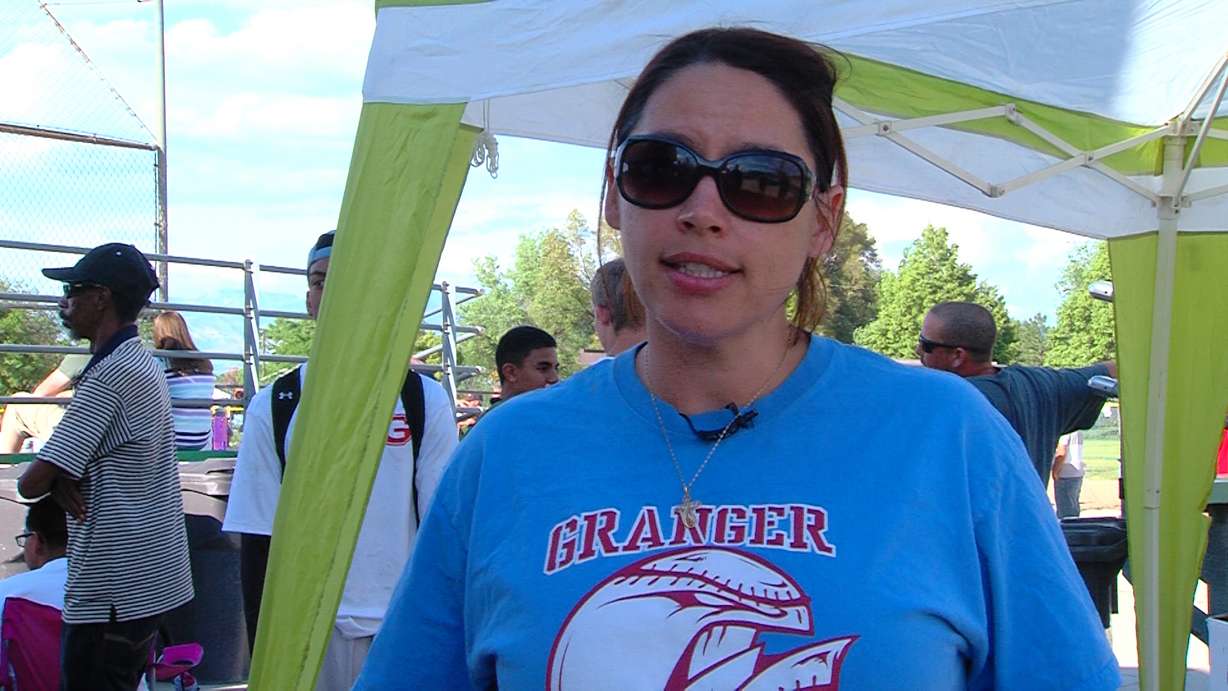 Jennifer Maravilla talks about West Valley's new Granger Youth Baseball Adaptive Program. She created the league after her own son had difficulties in a regular youth league. (Photo: KSL TV)