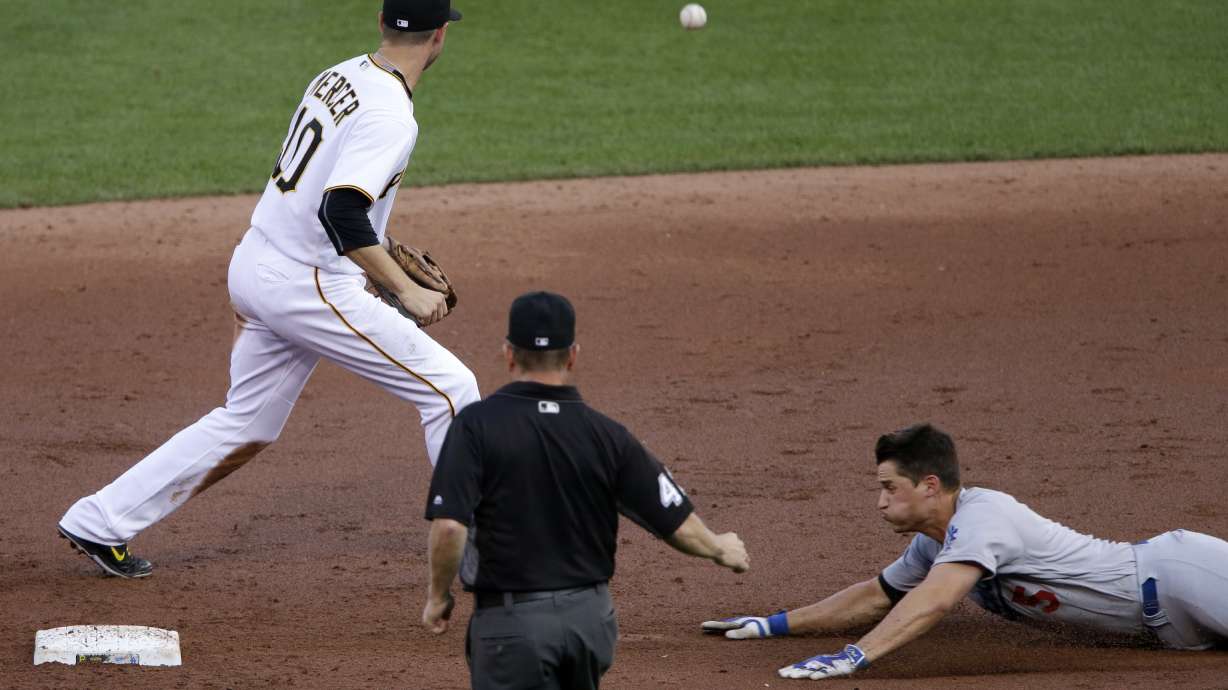 Joyce helps Pirates snap Dodgers' 6-game win streak, 8-6