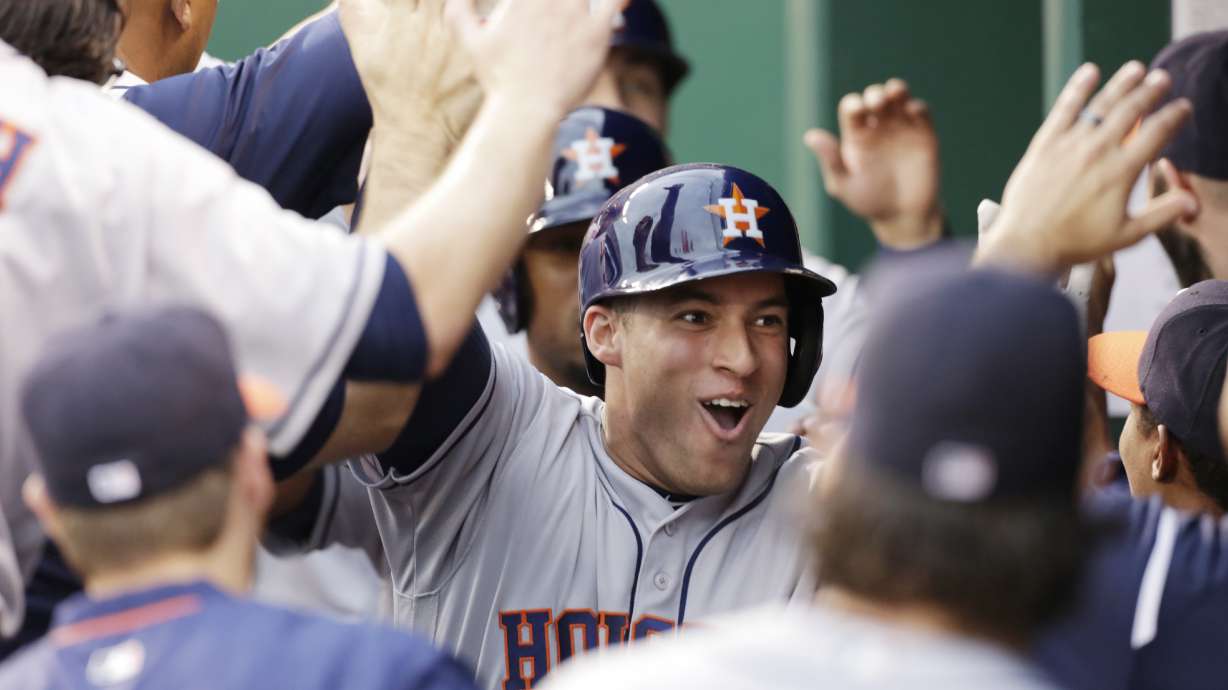 Springer hits slam as Astros pound Royals, Volquez 13-4