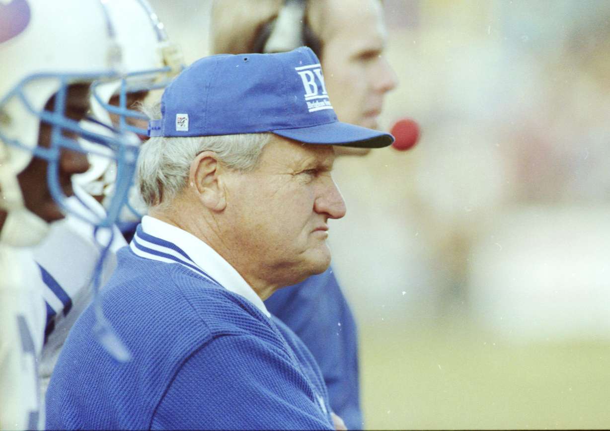 Legendary BYU football coach LaVell Edwards. (Photo: Tom Smart, Deseret News)