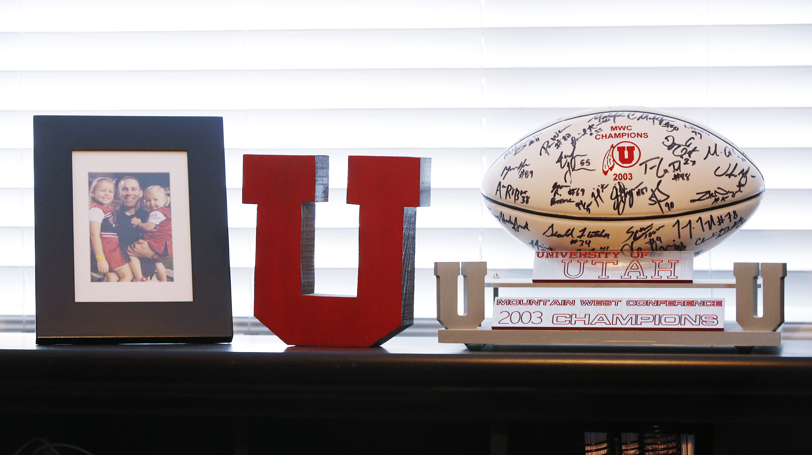 Items displayed at Morgan Scalley's home in Holladay (Photo: Jeffrey D. Allred, Deseret News)