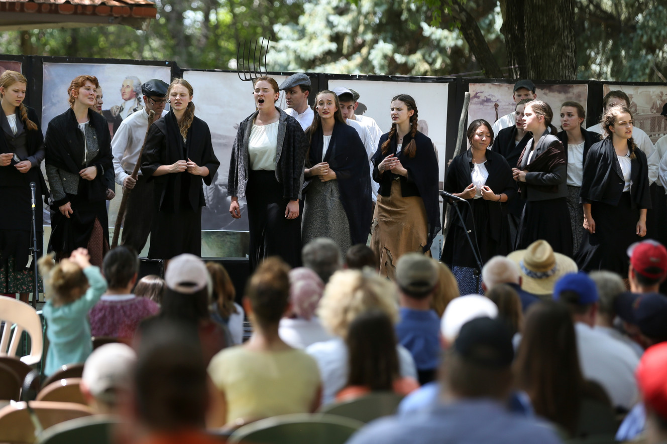 Actors perform "Cries of Freedom, The Musical" at SCERA Park in Orem on Saturday, July 2, 2016. (Photo: Spenser Heaps, Deseret News)