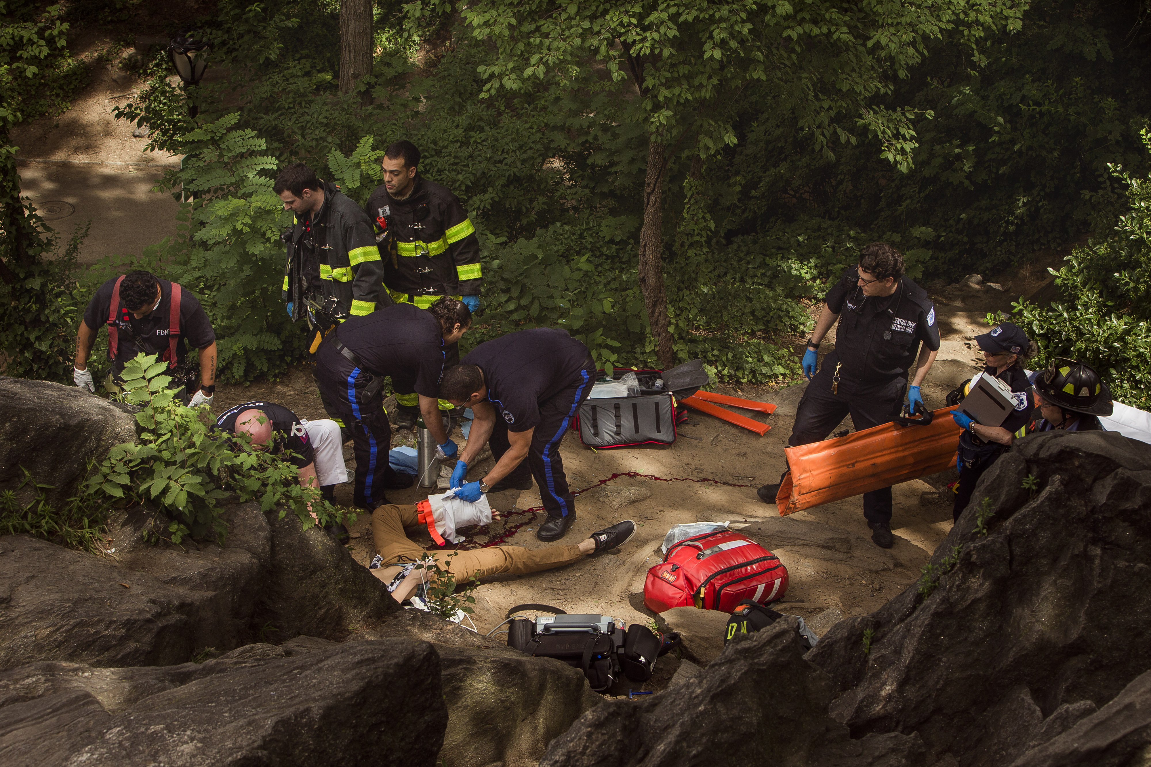 Tests conducted on explosive that hurt man in Central Park