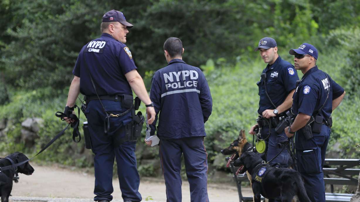 The Latest: Police testing Central Park explosive compound