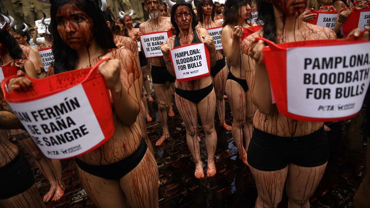 Pamplona erupts with start of Spain's Fermin bull-run fiesta