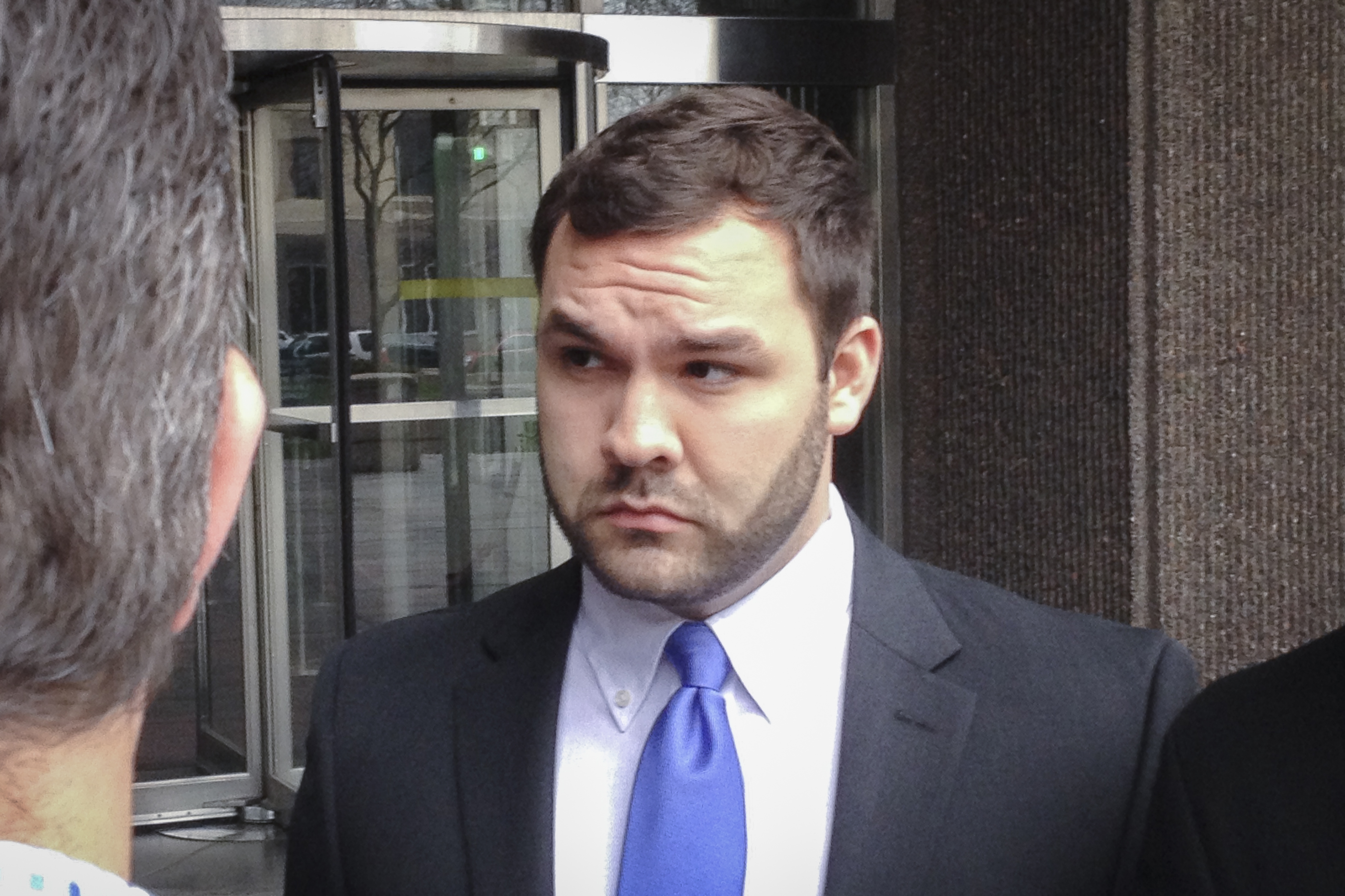 The Latest: Judge: Trump protester violated bond conditions