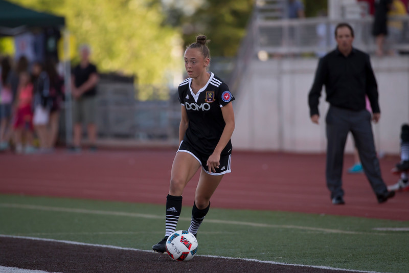 Alta High sophomore Brecken Mozingo plays forward for RSL Women in the inaugural season of the semipro United Women's Soccer. (Courtesy photo: Real Salt Lake Women)