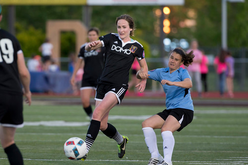 BYU midfielder Michele Vasconcelos plays with Real Salt Lake Women in the inaugural season of the semipro United Women's Soccer. (Courtesy photo: RSL Women)