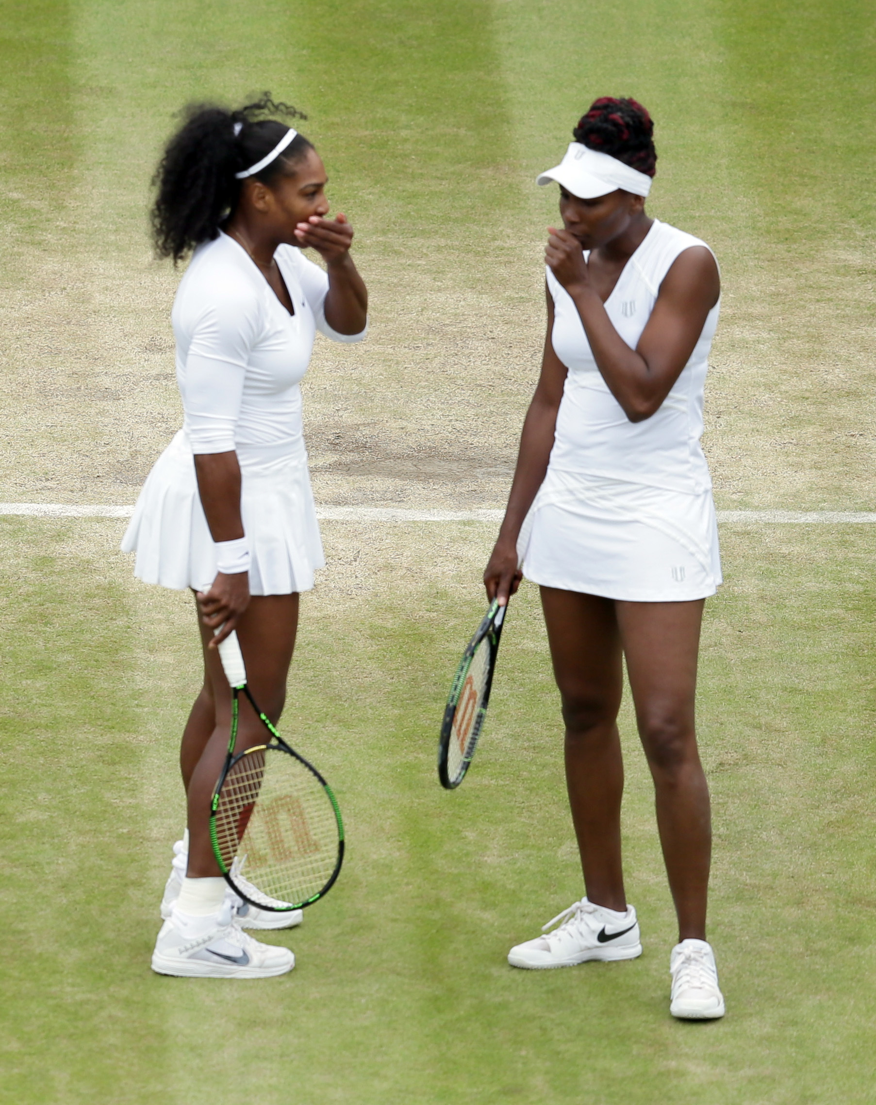 The Latest: Williams sisters win Wimbledon 6th doubles title