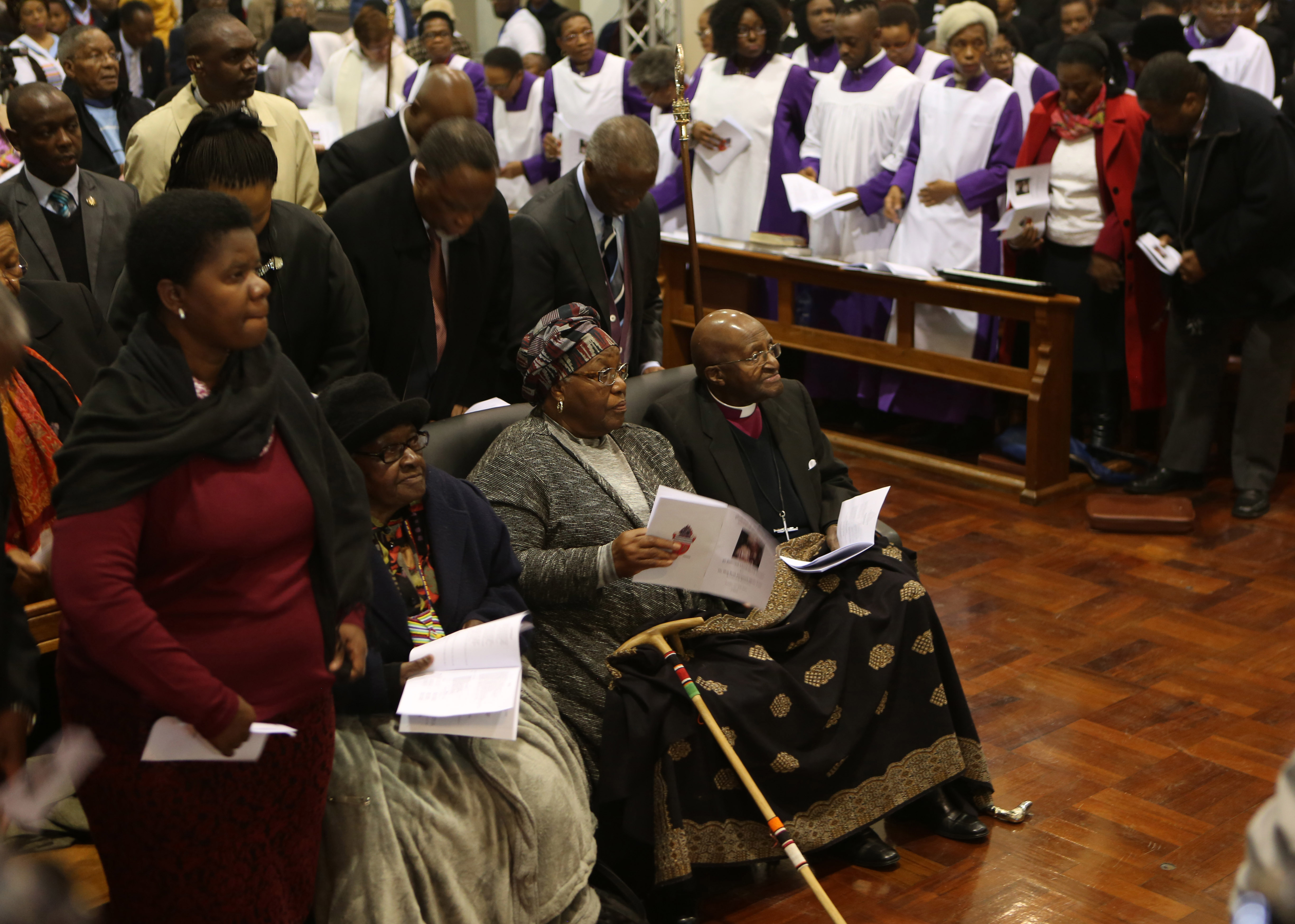 South Africa's Tutu celebrates 40 years of service as bishop