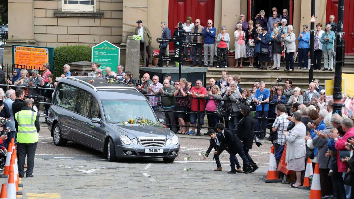 Funeral being held for slain UK lawmaker Jo Cox