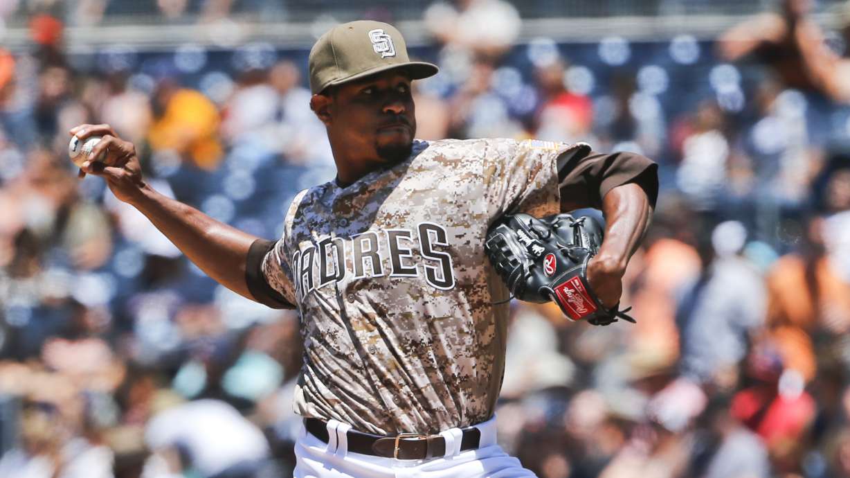 Padres' Jackson loses no-hit try in 7th on Gillaspie's homer