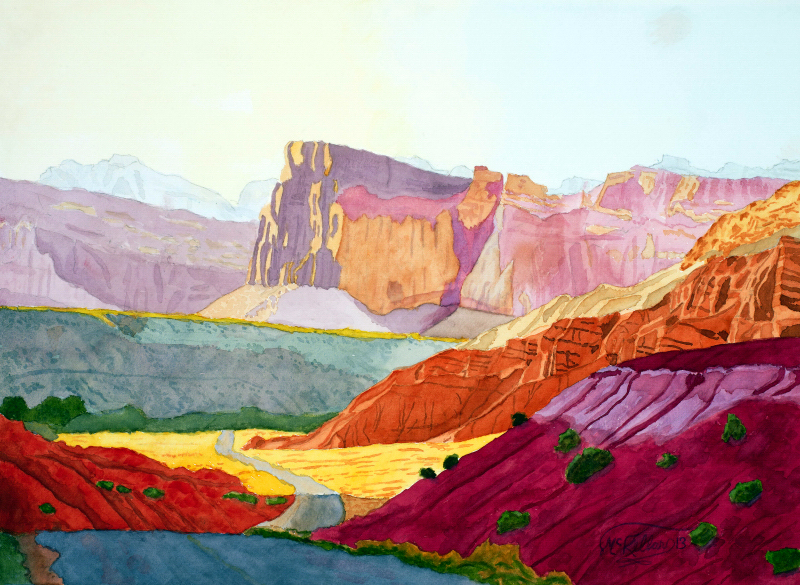 Along with 50 years in the Utah Symphony, violist excels at visual art