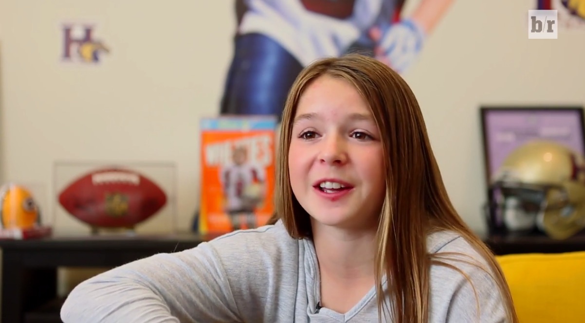 Sam Gordon leads push for girls' tackle football in new video