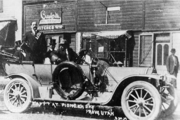 President William Howard Taft at Pioneer Day Parade in Provo in 1914. (Photo: Utah State Historical Society)