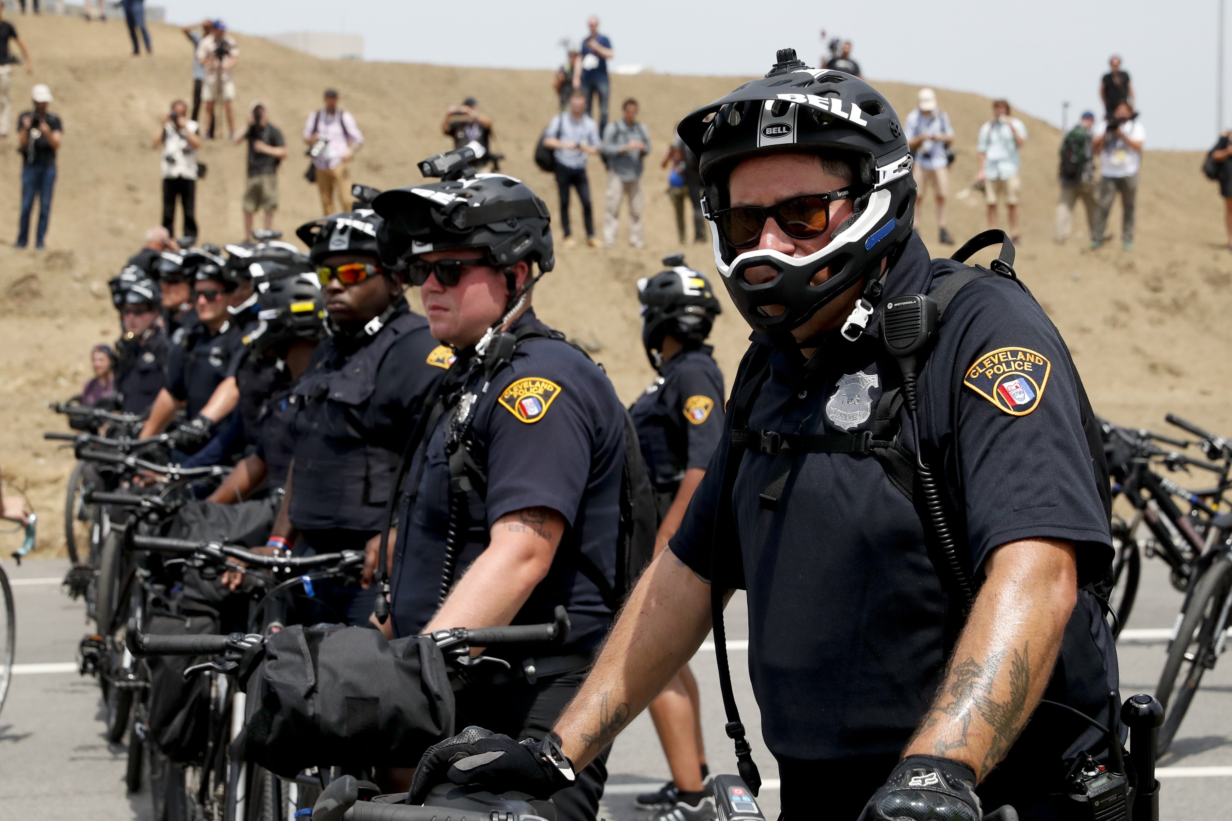 The Latest: 2,800 out-of-town officers part of RNC security