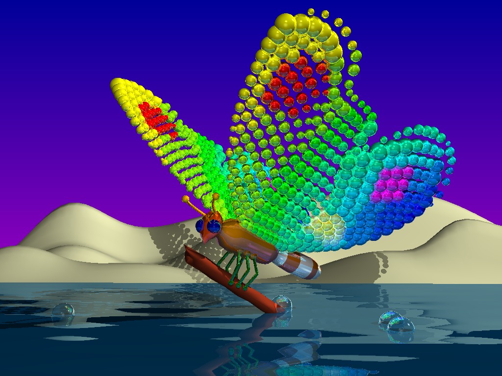 "Butterfly," a computer graphic created by Dr. Melvin Prueitt. (Photo: Courtesy of the Prueitt Family)