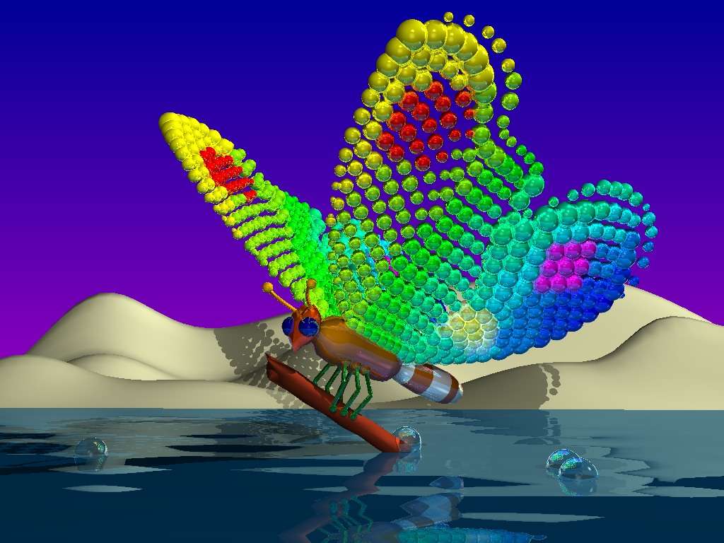 "Butterfly," a computer graphic created by Dr. Melvin Prueitt. (Photo: Courtesy of the Prueitt Family)