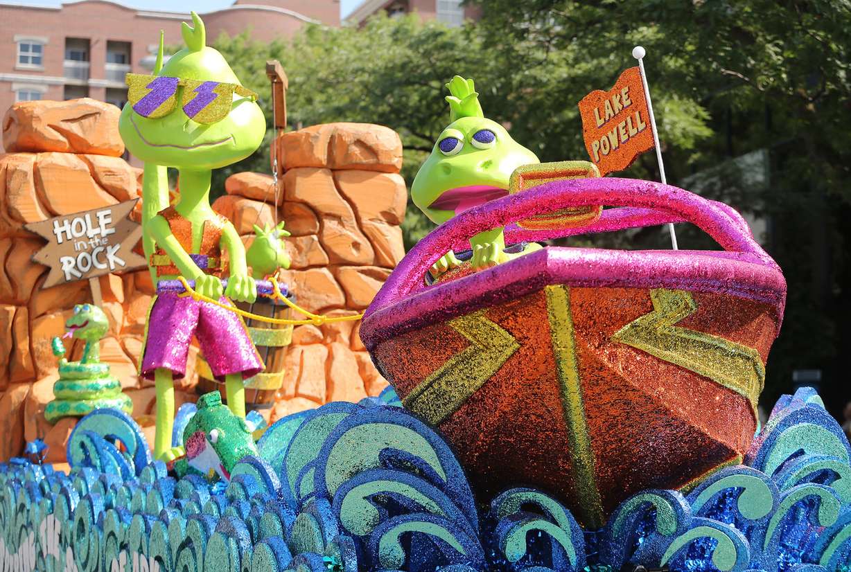 The Sandy Granite Stake float, winner of the People's Choice Award, appears in the the Days of ’47 Parade in Salt Lake City on Monday, July 25, 2016. (Photo: Jeffrey D. Allred, Deseret News)