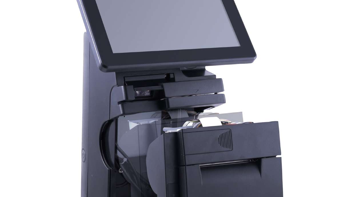 Posiflex HS3510 Compact Touch Screen Maximizes POS Counter Space