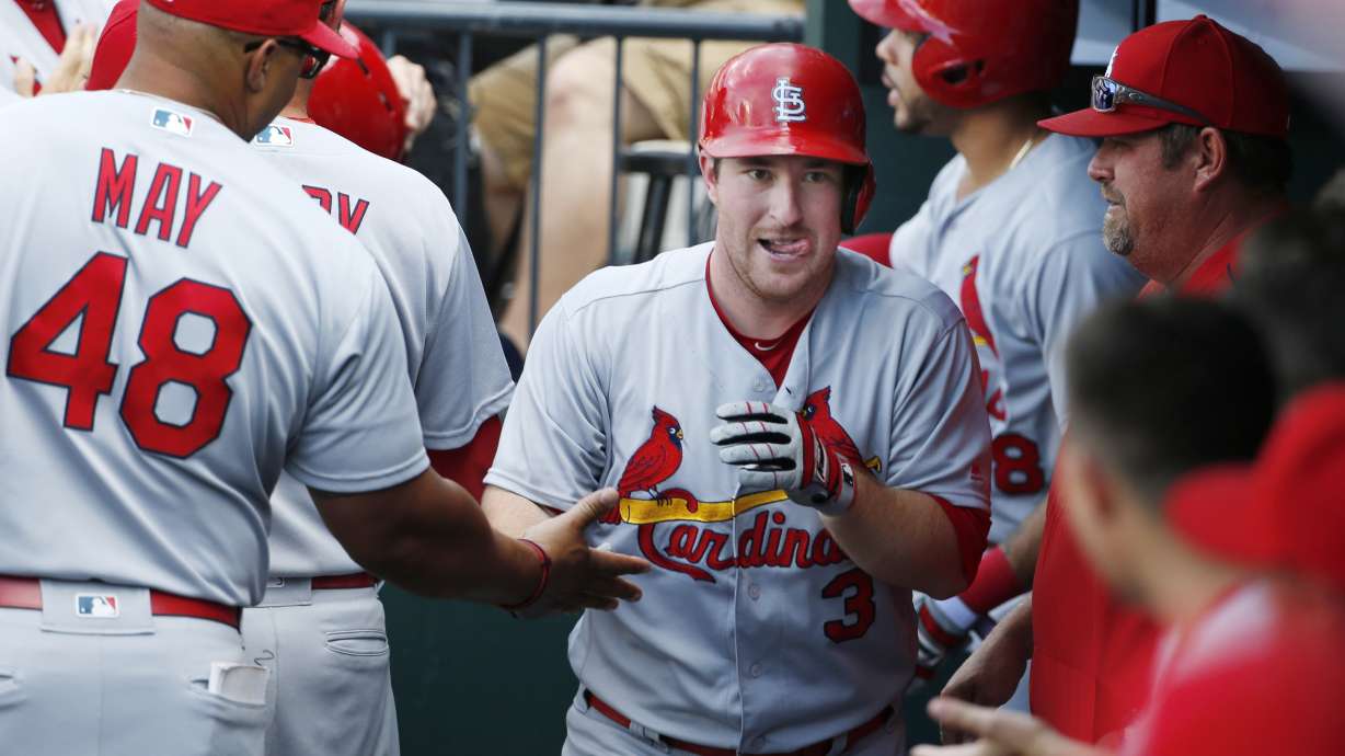 Gyorko homers, Cards top Mets in 1st game of doubleheader