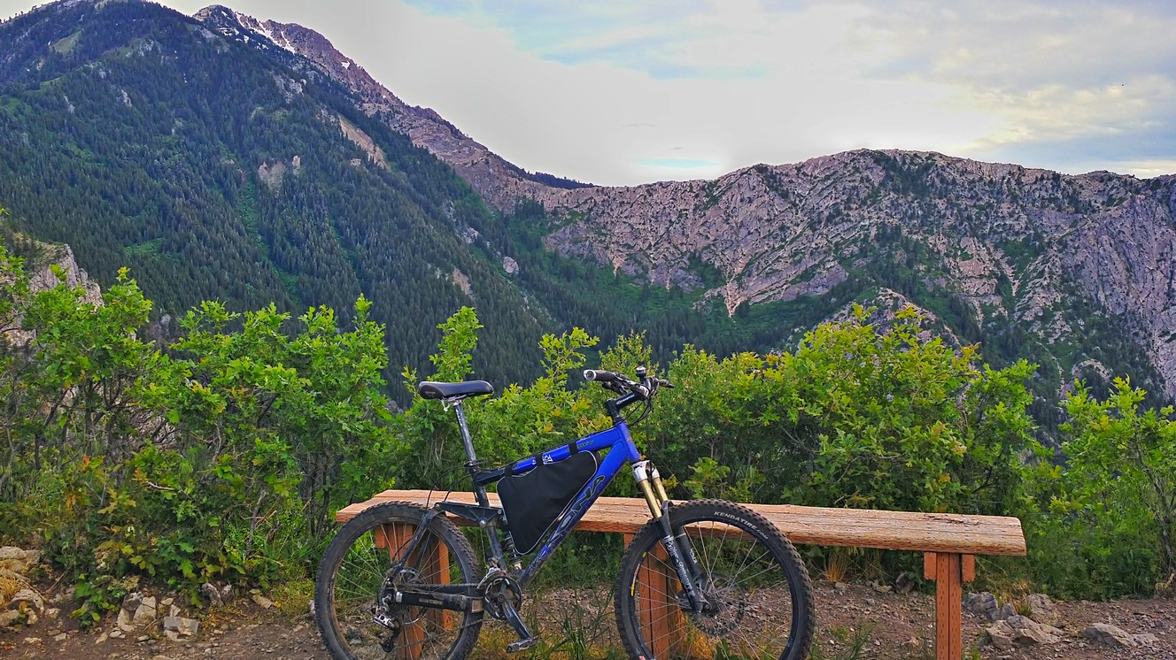At the top of the trail looking south with Mount Ogden in view. (Photo: Justin McFarland)