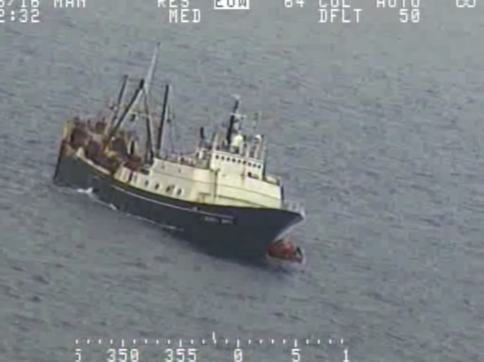 The Latest: Rescued fishing crew arrives at Alaska port