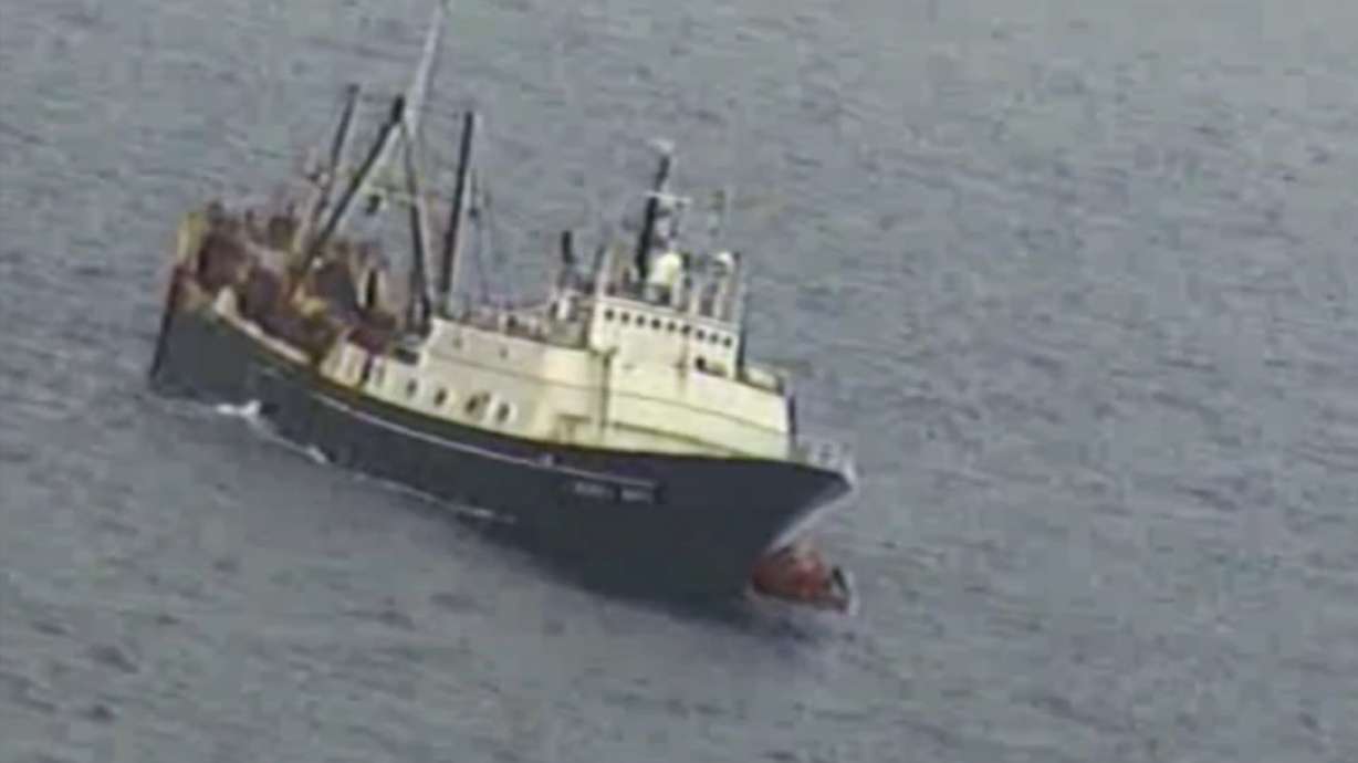 The Latest: Rescued fishing crew arrives at Alaska port
