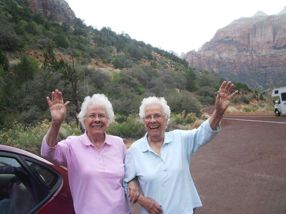 Gloria and Glendora Schwantes. Photo credit: Denise Rider